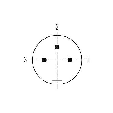 Contactconfiguratie (aansluitzijde) 99 4905 00 03 - Push Pull Kabelstekker, aantal polen: 3, 3,5-5,0 mm, schermbaar, soldeer, IP67