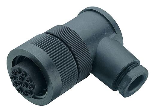 Illustration 99 0738 72 24 - RD30 Female angled connector, Contacts: 24, 12.0-14.0 mm, unshielded, solder, IP65
