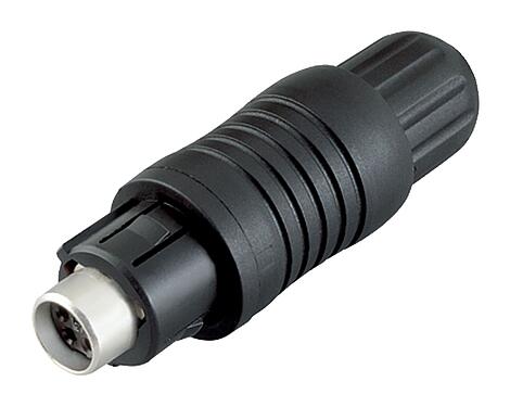 Ilustración 99 4906 00 03 - Push Pull Conector de cable hembra, Número de contactos: 3, 3,5-5,0 mm, blindable, soldadura, IP67