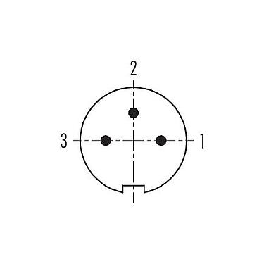 Contactconfiguratie (aansluitzijde) 99 0405 10 03 - M9 Kabelstekker, aantal polen: 3, 3,5-5,0 mm, schermbaar, soldeer, IP67