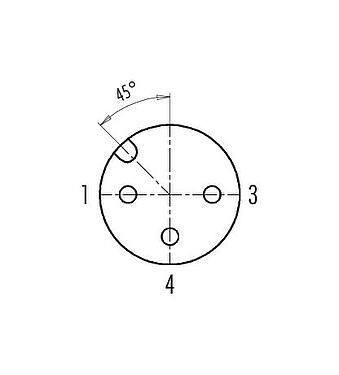 联系安排 (外掛程式側) 99 0430 158 04 - M12 直头孔头电缆连接器, 极数: 3, 6.0-8.0mm, 非屏蔽, 螺钉接线, IP67, UL