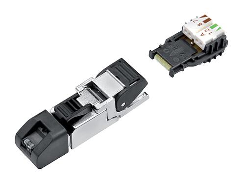 插图 99 9687 814 08 - RJ45 针头连接器, 极数: 8, 5.0-9.0mm, 可接屏蔽, 穿刺技术, IP20, UL