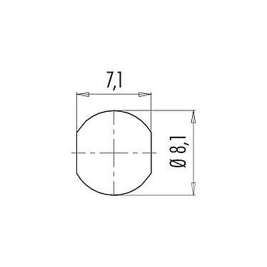 Assembly instructions / Panel cut-out 99 9207 090 03 - Snap-In Male panel mount connector, Contacts: 3, unshielded, THT, IP67, UL