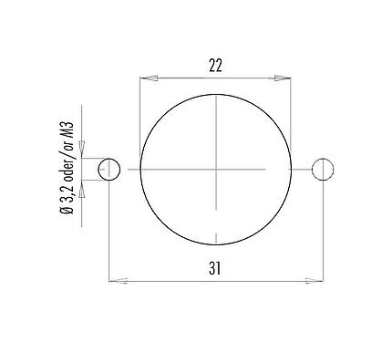 安装说明 09 4228 00 07 - RD24 孔头法兰座, 极数: 6+PE, 非屏蔽, 焊接, IP67, UL, ESTI+, VDE