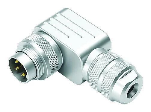 Illustration 99 5451 75 14 - M16 Male angled connector, Contacts: 14 (14-b), 4.0-6.0 mm, shieldable, solder, IP67, UL