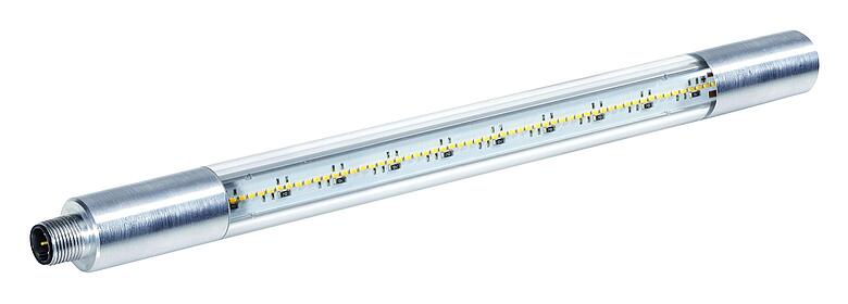 Illustration 28 1300 000 04 - M12 LED light, Contacts: 4, IP68 (2m/24h), UL, VDE, Ecolab, FDA compliant, stainless steel, clear LED
250mm