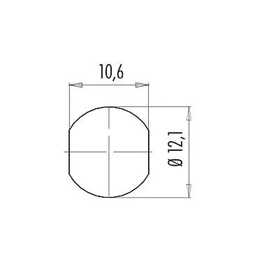 Assembly instructions / Panel cut-out 99 9135 70 12 - Snap-In Male panel mount connector, Contacts: 12, unshielded, solder, IP67, UL, VDE