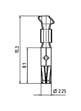 比例图 61 0798 085 00 - M16 IP40 / M16 IP67 / 卡口式HEC - 插座式触点，50个单品；423/425/581/680/682/696/723系列。