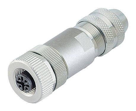 Illustration 99 1430 814 04 - M12 Female cable connector, Contacts: 4, 4.0-6.0 mm, shieldable, screw clamp, IP67, UL