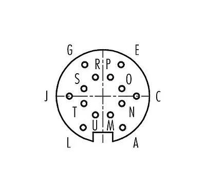 联系安排 (外掛程式側) 99 0162 10 14 - M16 弯角孔头电缆连接器, 极数: 14 (14-b), 4.0-6.0mm, 可接屏蔽, 焊接, IP40