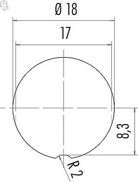 安装说明 09 0173 99 08 - M16 针头法兰座, 极数: 8 (08-a), 非屏蔽, THT, IP68, UL, 符合AISG, 板前固定