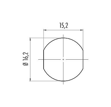 安装说明 09 0774 490 08 - 卡扣式 孔头法兰座, 极数: 8, 非屏蔽, THT, IP67