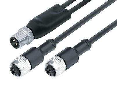 Automation Technology - Sensors and Actuators--male duo connector - 2 female cable connectors_765_0_19_DG_SK