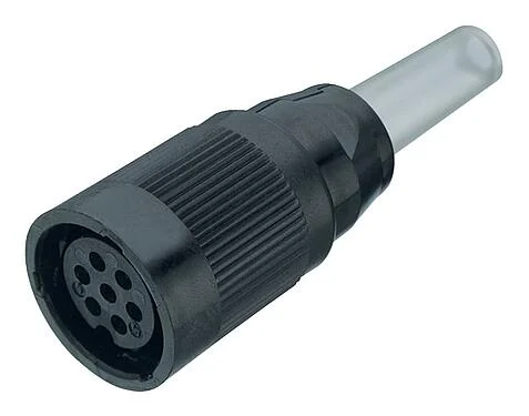 Illustration 09 0468 00 12 - Bayonet Female cable connector, Contacts: 12, 5.0-8.0 mm, shieldable, solder, IP40