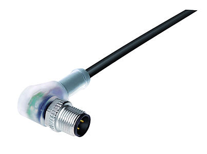 Automation Technology - Sensors and Actuators--Male angled connector_763_1_WS_SK_LED_PUR