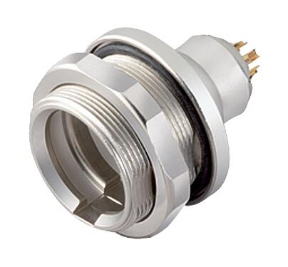 Illustration 09 4931 081 08 - Push Pull Male panel mount connector, Contacts: 8, shieldable, solder, IP67, front fastened