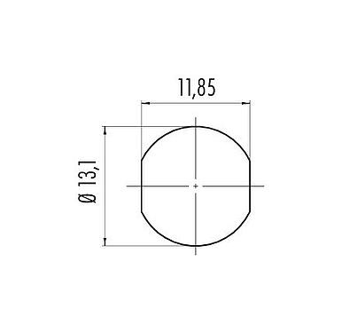 安装说明 09 0774 000 08 - 卡扣式 孔头法兰座, 极数: 8, 非屏蔽, 焊接, IP67