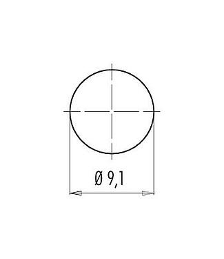 Assembly instructions / Panel cut-out 09 0078 00 03 - M9 Female panel mount connector, Contacts: 3, unshielded, solder, IP40