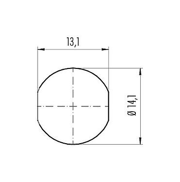 Assembly instructions / Panel cut-out 09 4912 080 04 - Push Pull Female panel mount connector, Contacts: 4, unshielded, solder, IP67, front fastened