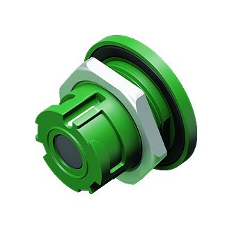 插图 09 0774 197 08 - 卡扣式 孔头法兰座, 极数: 8, 非屏蔽, THT, IP67 (未对插时), 後壁安裝